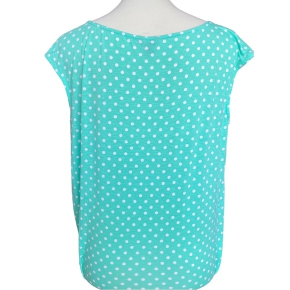 Ann Taylor Green Polka Dot Blouse - Picture 2 of 3